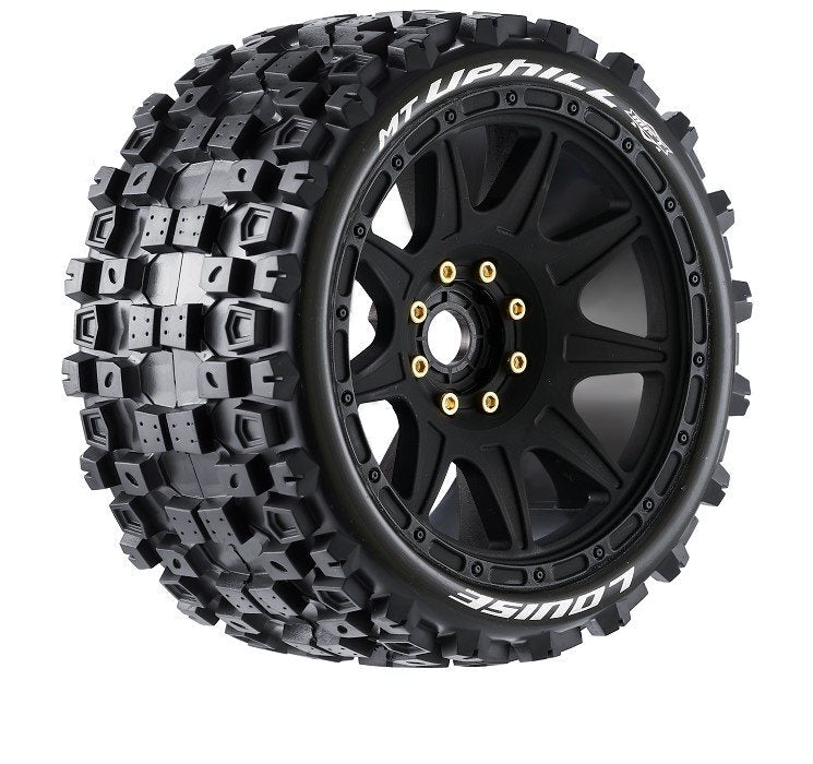 LT3354SB Louise RC Mt-Uphill Speed 1/8 Monster Truck Tires, 0" & 1/2" Offset, 17Mm Removable Louise