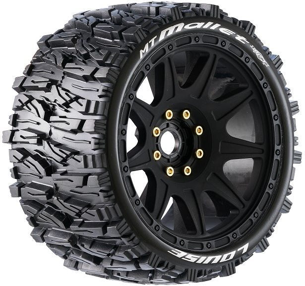 LT3355SB Louise RC Mt-Mallet Speed 1/8 Monster Truck Tires, 0" & 1/2" Offset, 17Mm 17Mm Removable Louise