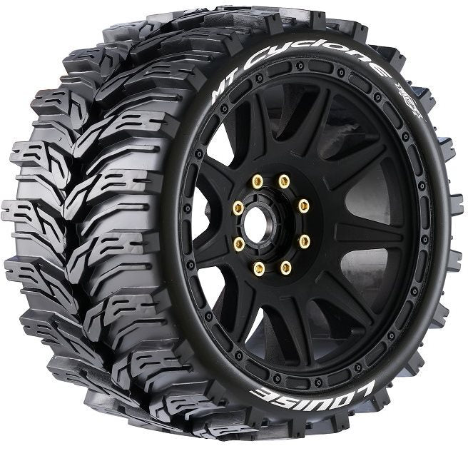 LT3356SB Louise RC Mt-Cyclone Speed 1/8 Monster Truck Tires, 0" & 1/2" Offset, 17Mm Removable Louise