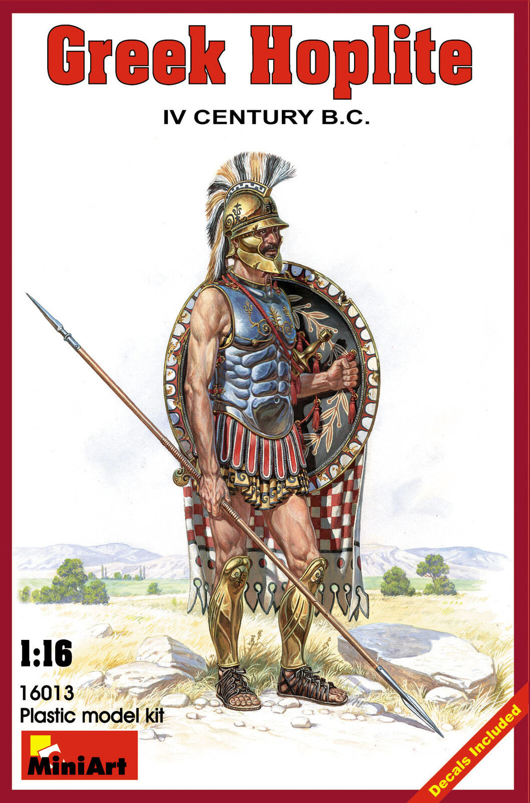 MiniArt 1/16 Greek Hoplite. IV c. B.C. Plastic Model Kit
