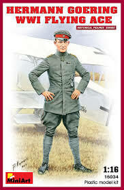 MiniArt 1/16 Hermann Goering. WW1 Flying Ace Plastic Model Kit