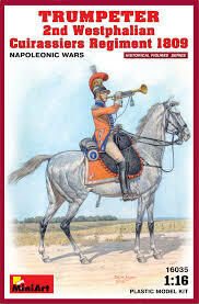 MiniArt 1/16 Trumpeter. 2nd Westphalian Cuirassiers Regiment  Plastic Model Kit