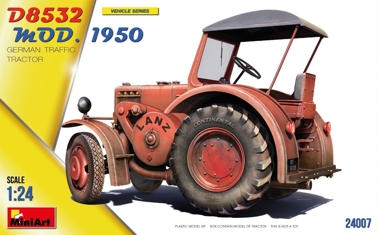 MiniArt 1/24 German Traffic Tractor D8532 Mod.1950 Plastic Model Kit
