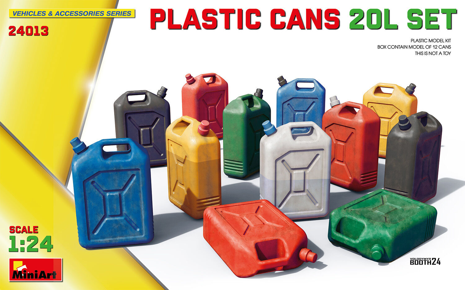 MiniArt 1/24 Plastic Cans 20L Set Plastic Model Kit