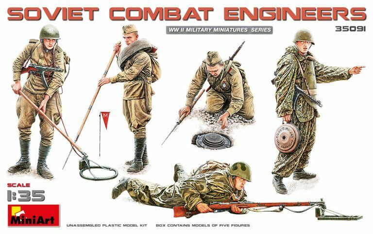 MiniArt 1/35 Soviet Combat Engineers Plastic Model Kit