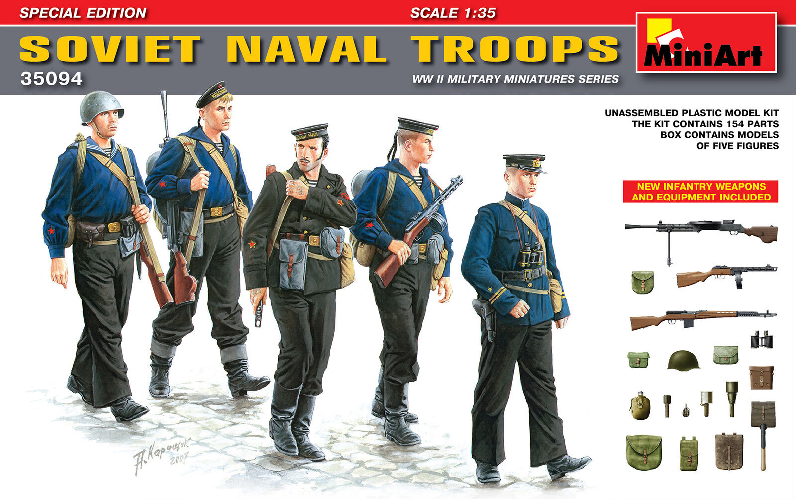 MiniArt 1/35 Soviet Naval Troops. Special Edition Plastic Model Kit