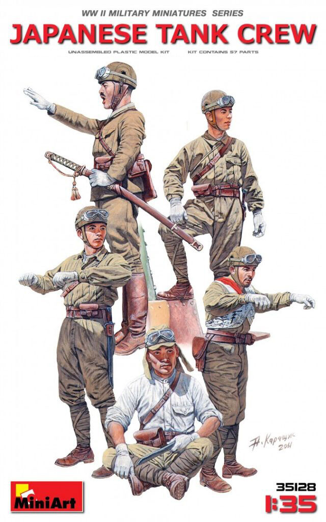MiniArt 1/35 Japanese Tank Crew Plastic Model Kit