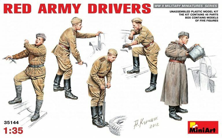 MiniArt 1/35 Red Army Drivers Plastic Model Kit