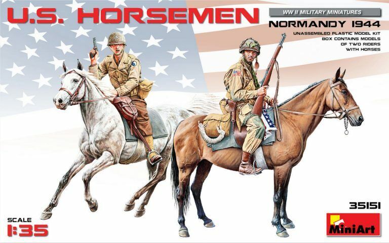 MiniArt 1/35 U.S. Horsemen. Normandy 1944 Plastic Model Kit