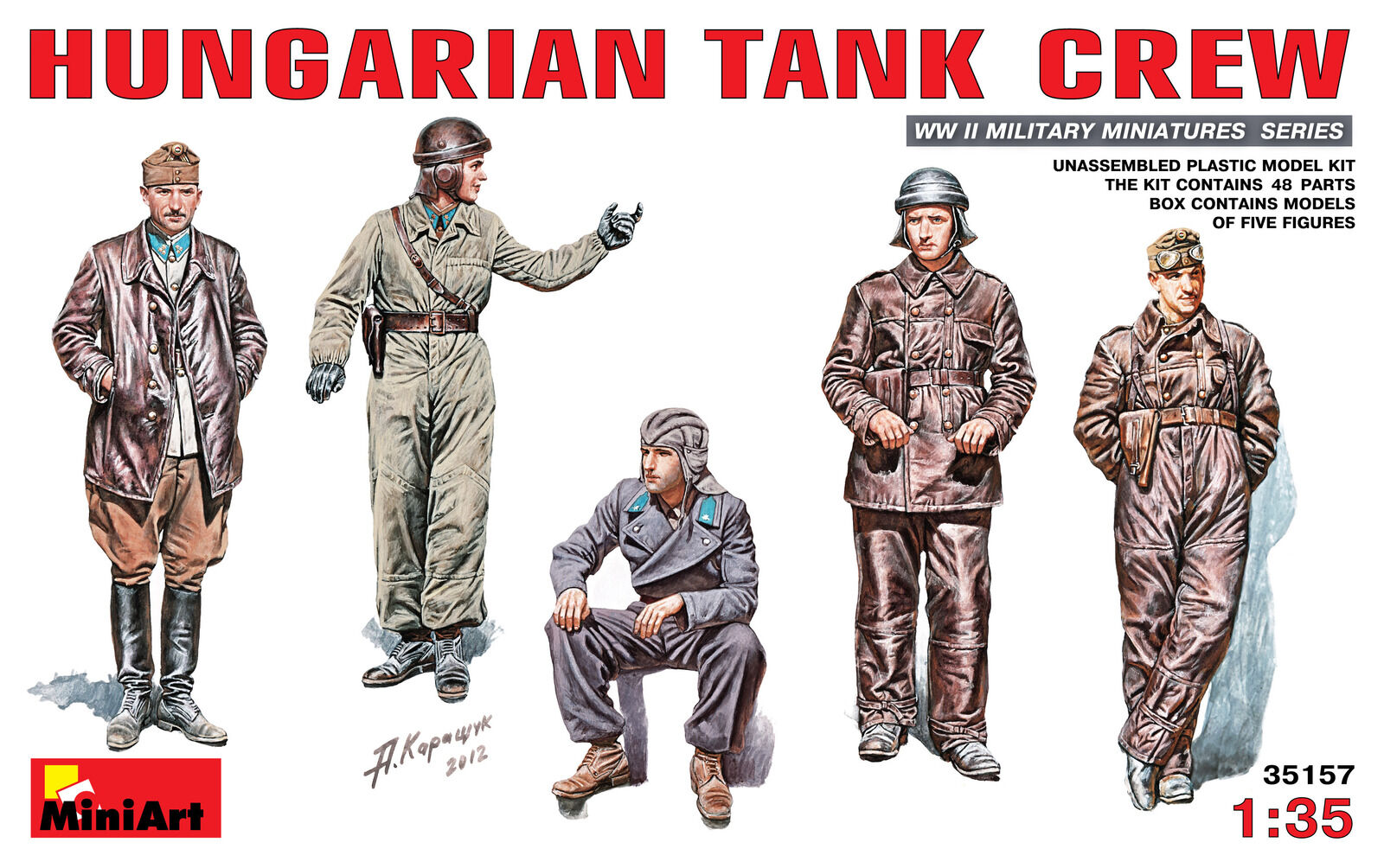 MiniArt 1/35 Hungarian Tank Crew Plastic Model Kit