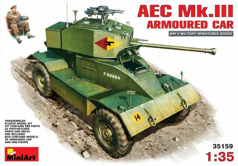 MiniArt 1/35 AEC Mk 3 Armoured Car  Plastic Model Kit