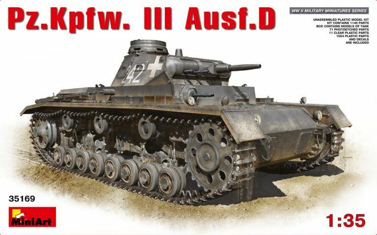 MiniArt 1/35 Pz.Kpfw.3 Ausf.D Plastic Model Kit