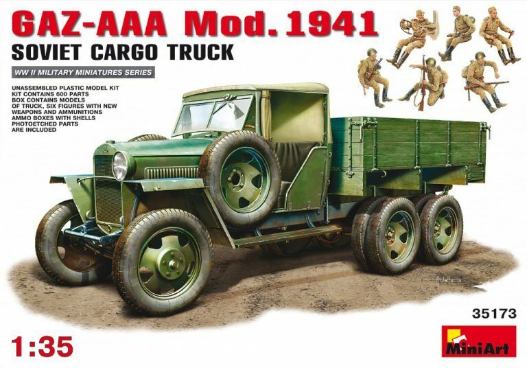 MiniArt 1/35 GAZ-AAA Cargo Truck Mod. 1941 Plastic Model Kit