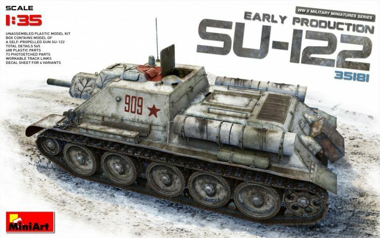 MiniArt 1/35 SU-122 (Early Production) Plastic Model Kit