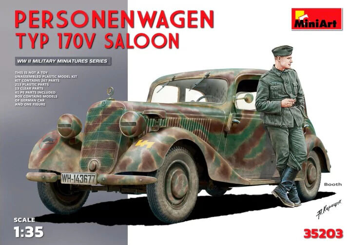 MiniArt 1/35 Personenwagen Typ 170V Saloon.Special Edition Plastic Model Kit
