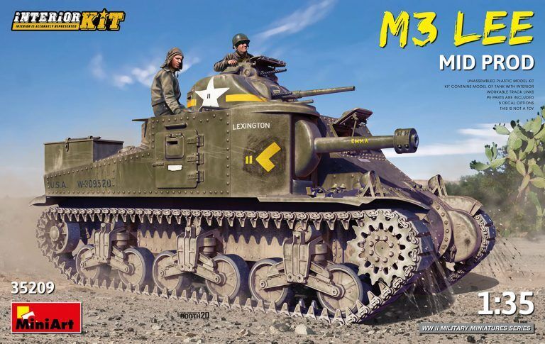 MiniArt 1/35 M3 Lee Mid Prod. Interior Kit Plastic Model Kit