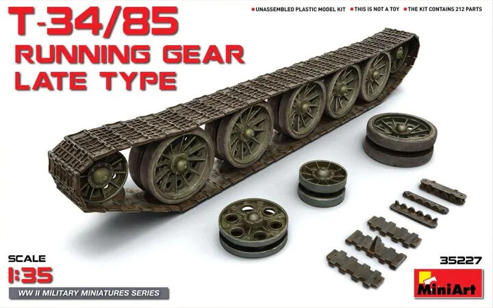 MiniArt 1/35 T-34/85 Running Gear. Late Type Plastic Model Kit