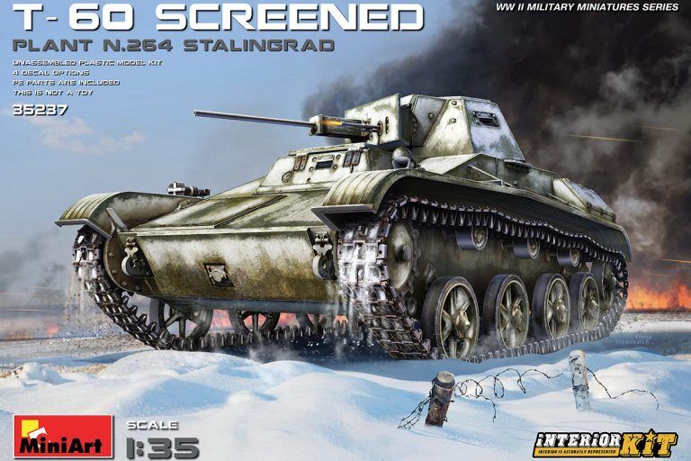 MiniArt 1/35 T-60Screened(Pl. No.264.Stalingrad) Interior Kit Plastic Model Kit