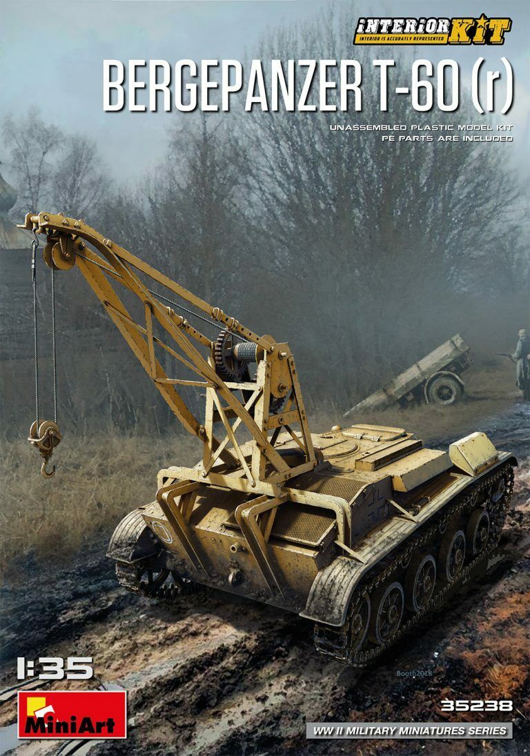 MiniArt 1/35 Bergepanzer T-60 ( r ) Interior Kit Plastic Model Kit