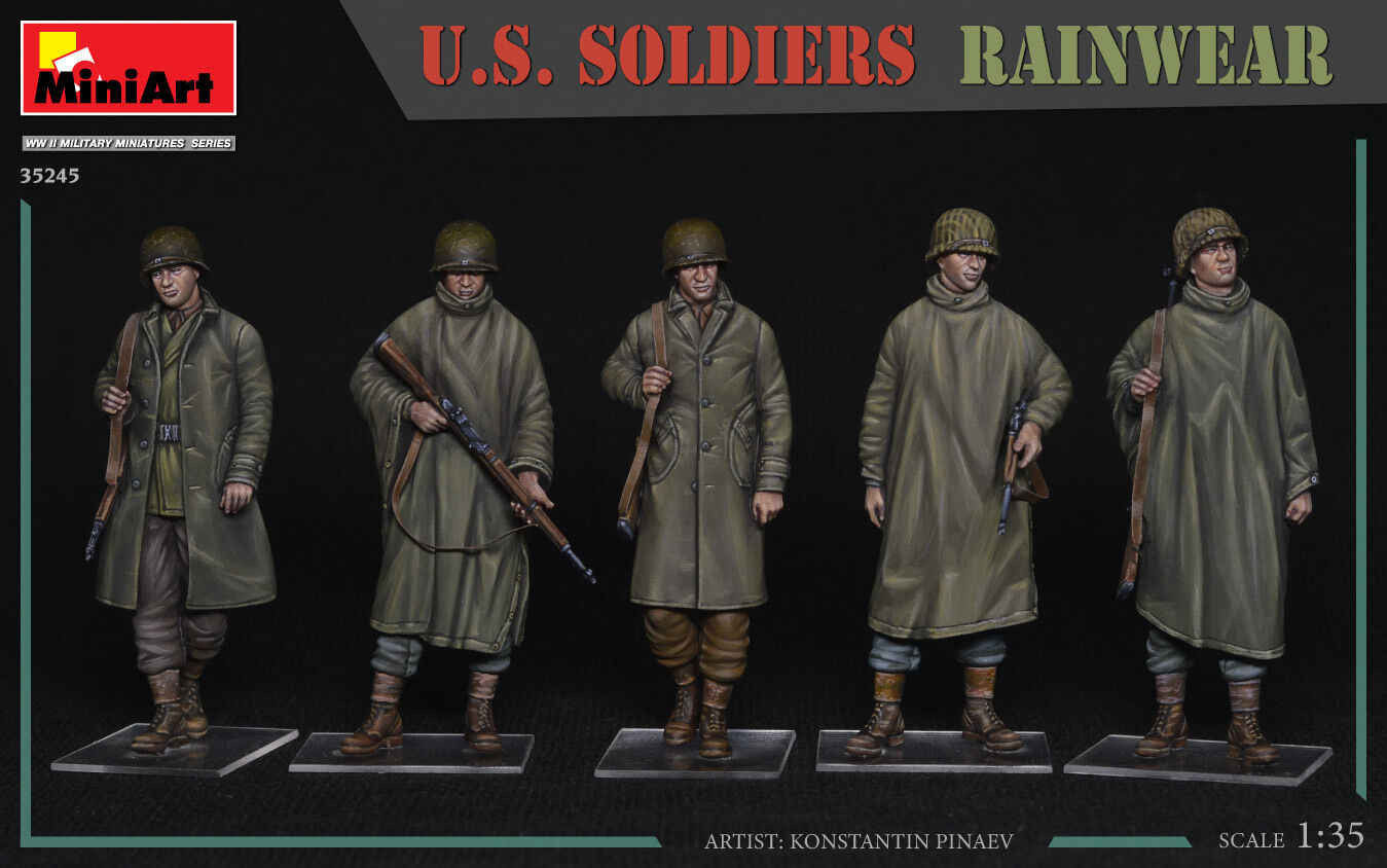 MiniArt 1/35 U.S. SOLDIERS RAINWEAR Plastic Model Kit