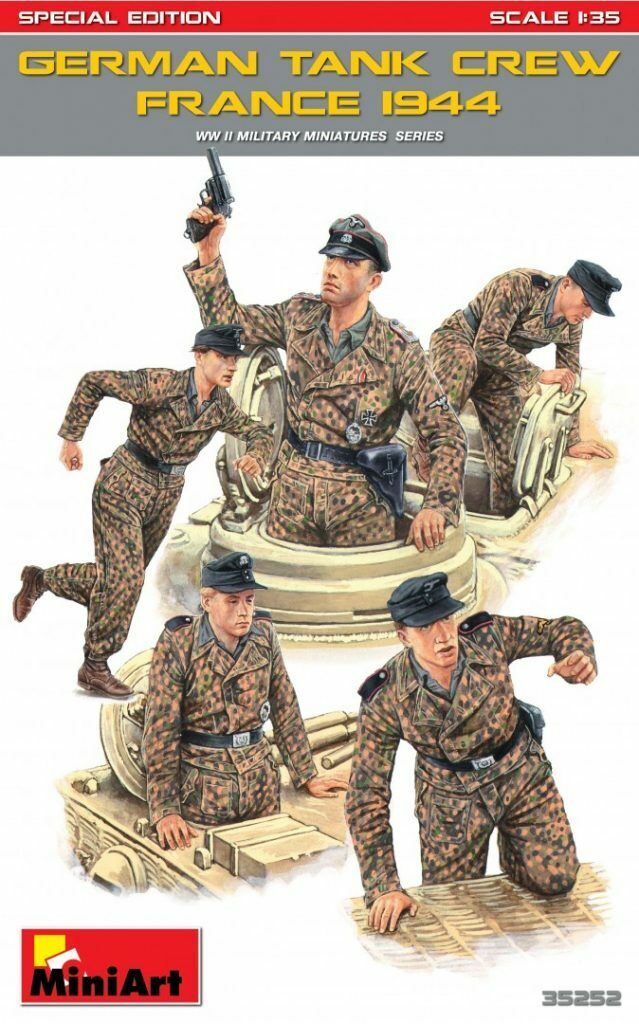 MiniArt 1/35 German Tank Crew (France 1944). Special Edition Plastic Model Kit