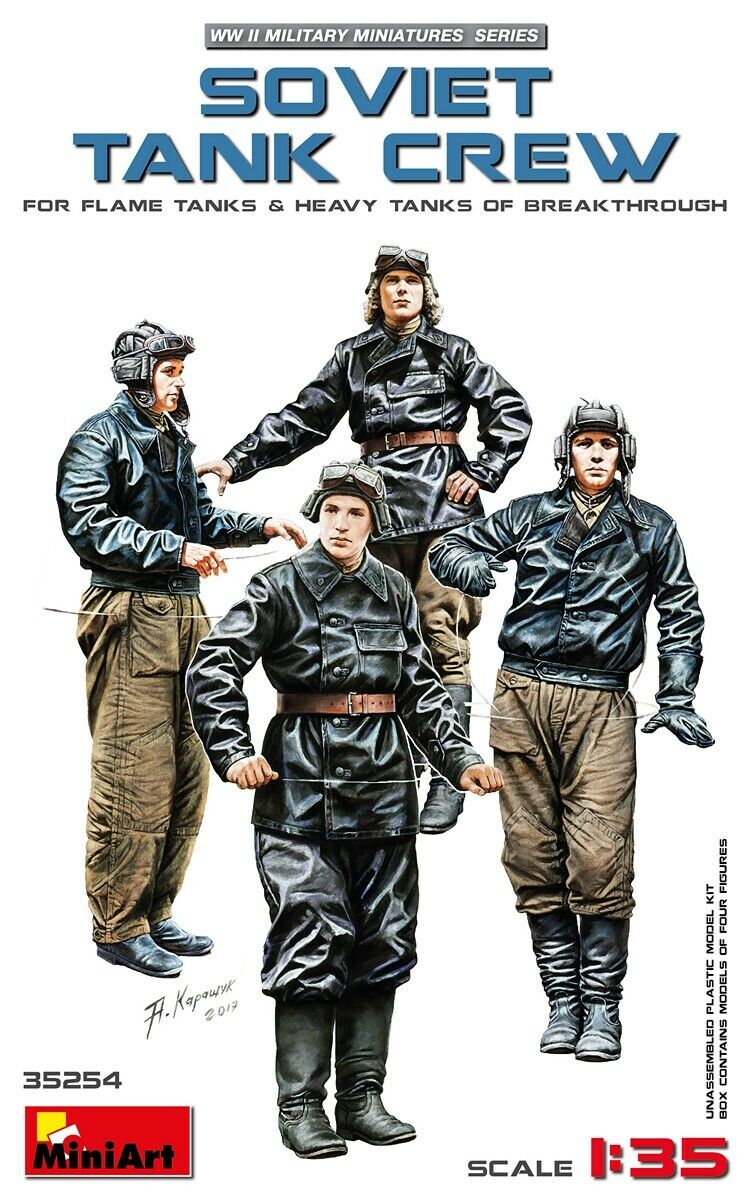 MiniArt 1/35 Soviet TankCrew(forFlameTanks&HeavyTanksofBreak) Plastic Model Kit