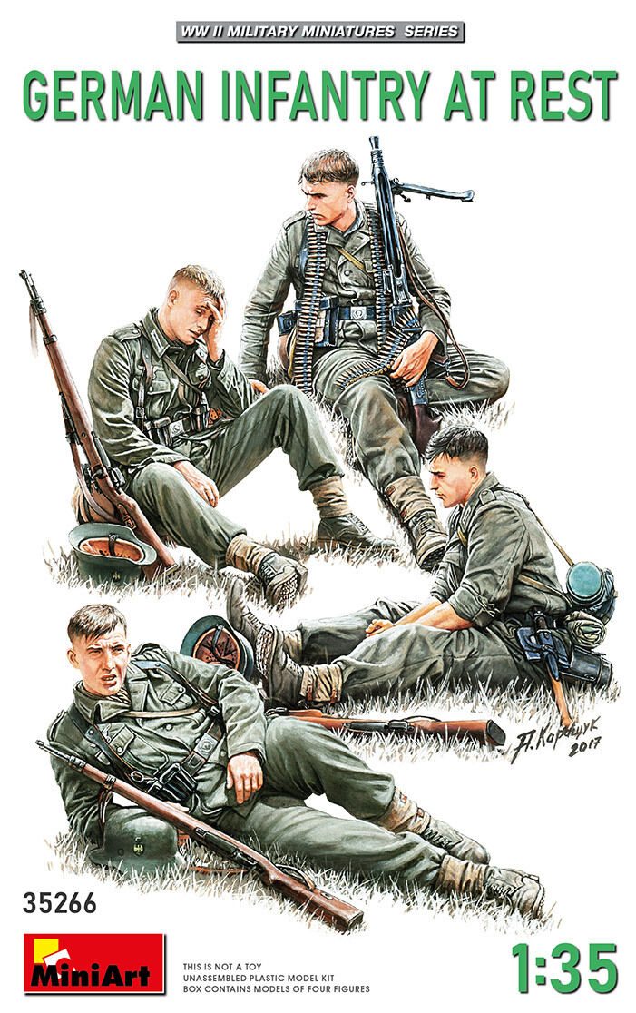 MiniArt 1/35 German Infantry at Rest Plastic Model Kit