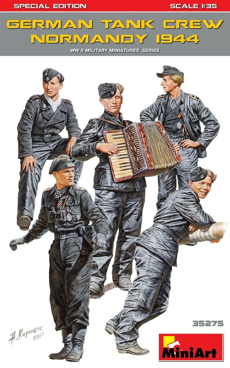 MiniArt 1/35 German Tank Crew (Normandy 1944) Special Edition Plastic Model Kit