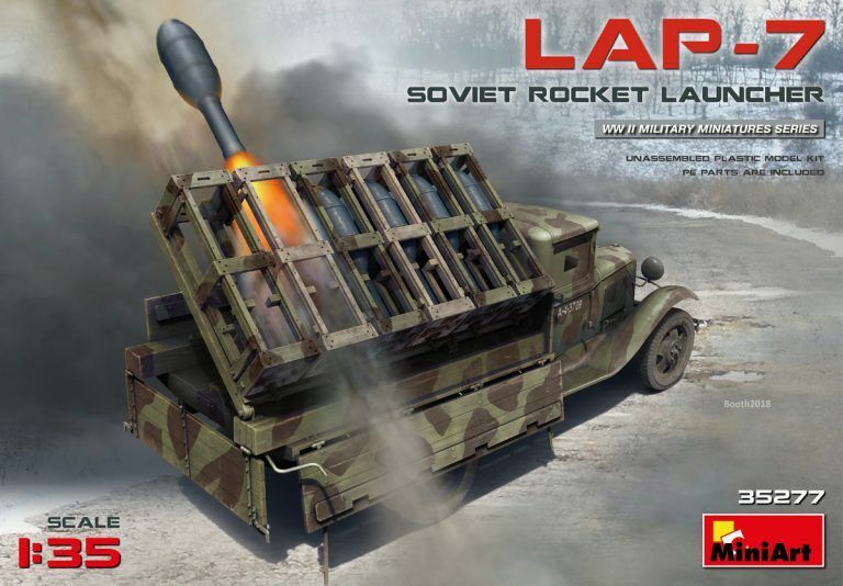 MiniArt 1/35 Soviet Rocket Launcher LAP-7 Plastic Model Kit