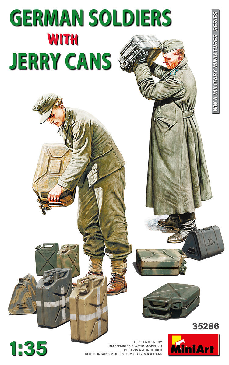 MiniArt 1/35 German Soldiers w/Jerry Cans Plastic Model Kit