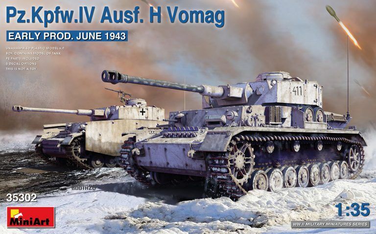 MiniArt 1/35 Pz.Kpfw.IV Ausf. H Vomag. Early Prod. (June 1943) Plastic Model Kit