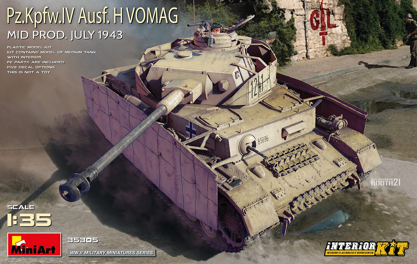 MiniArt 1/35 Pz.Kpfw.IV Ausf. H Vomag. Mid Prod. (July 1943) Interior Kit Plastic Model Kit