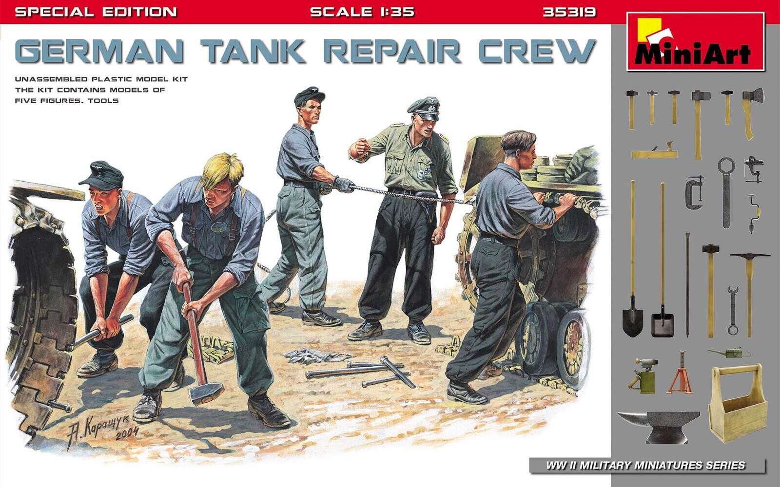 MiniArt 1/35 German Tank Repair Crew. Special Edition Plastic Model Kit