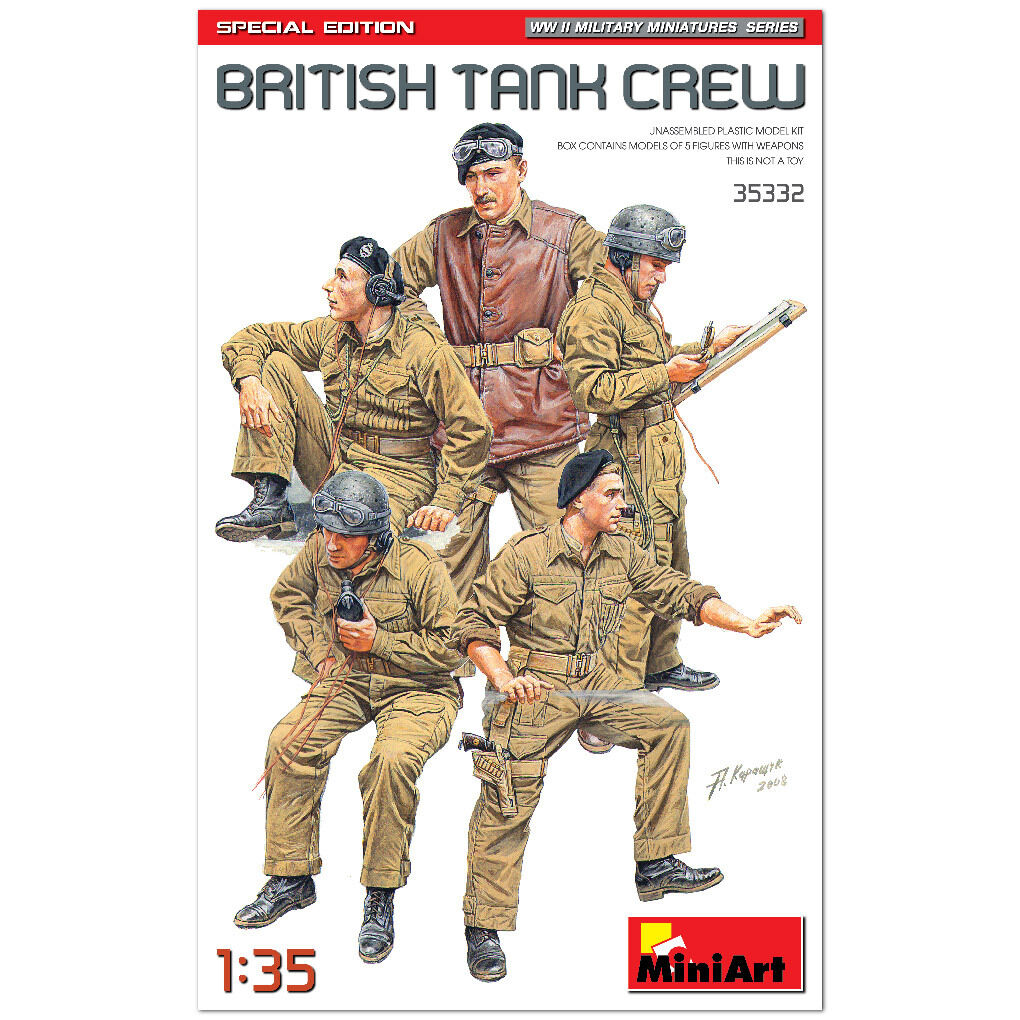 MiniArt 1/35 British Tank Crew. Special Edition Plastic Model Kit MA35332