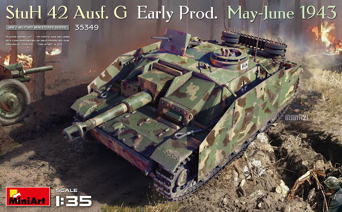 MiniArt 1/35 StuH 42 Ausf. G Early Prod (May-June 1943) Plastic Model Kit