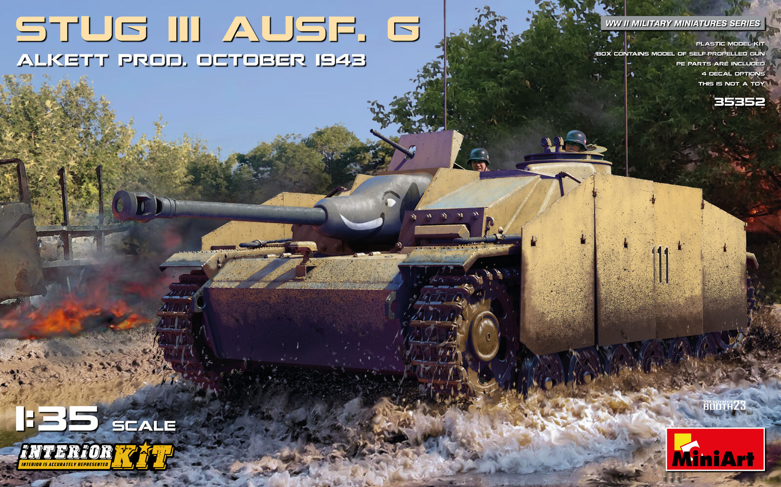 MiniArt 1/35 StuG III Ausf. G October 1943 Alkett Prod. Interior Kit Plastic Model Kit