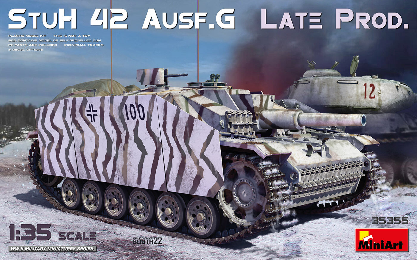 MiniArt 1/35 StuH 42 Ausf. G Late Prod Plastic Model Kit