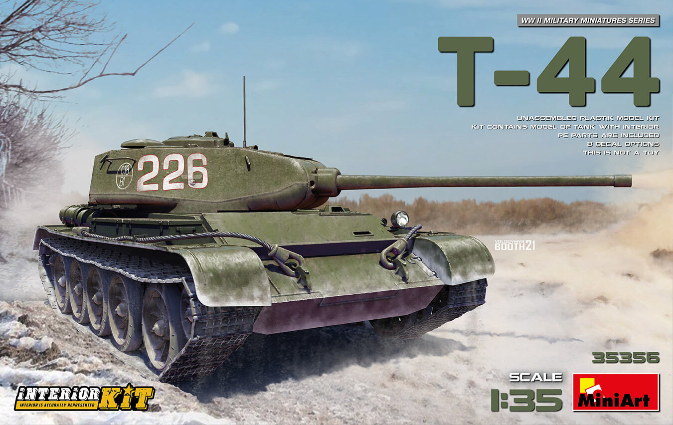 MiniArt 1/35 T-44 Interior Kit Plastic Model Kit