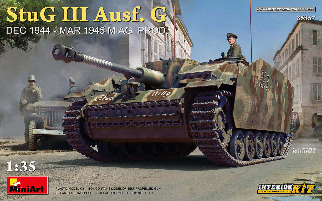 MiniArt 1/35 StuG III Ausf. G Dec 1944 - Mar 1945 Miag Prod. Interior Kit Plastic Model Kit