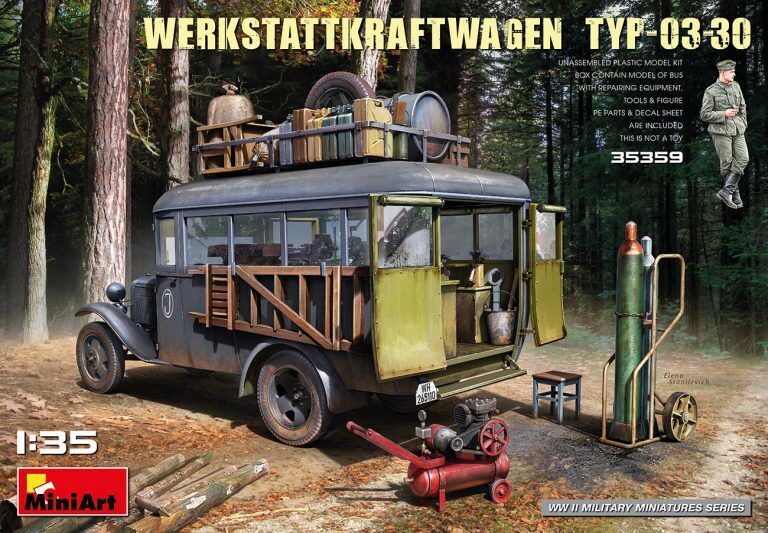 MiniArt 1/35 Werkstattkraftwagen Typ-03-30 Plastic Model Kit