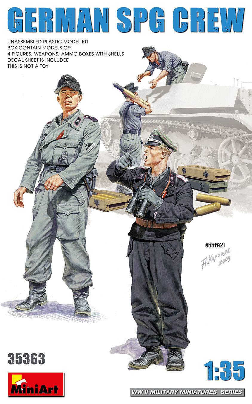 MiniArt 1/35 German SPG Crew Plastic Model Kit