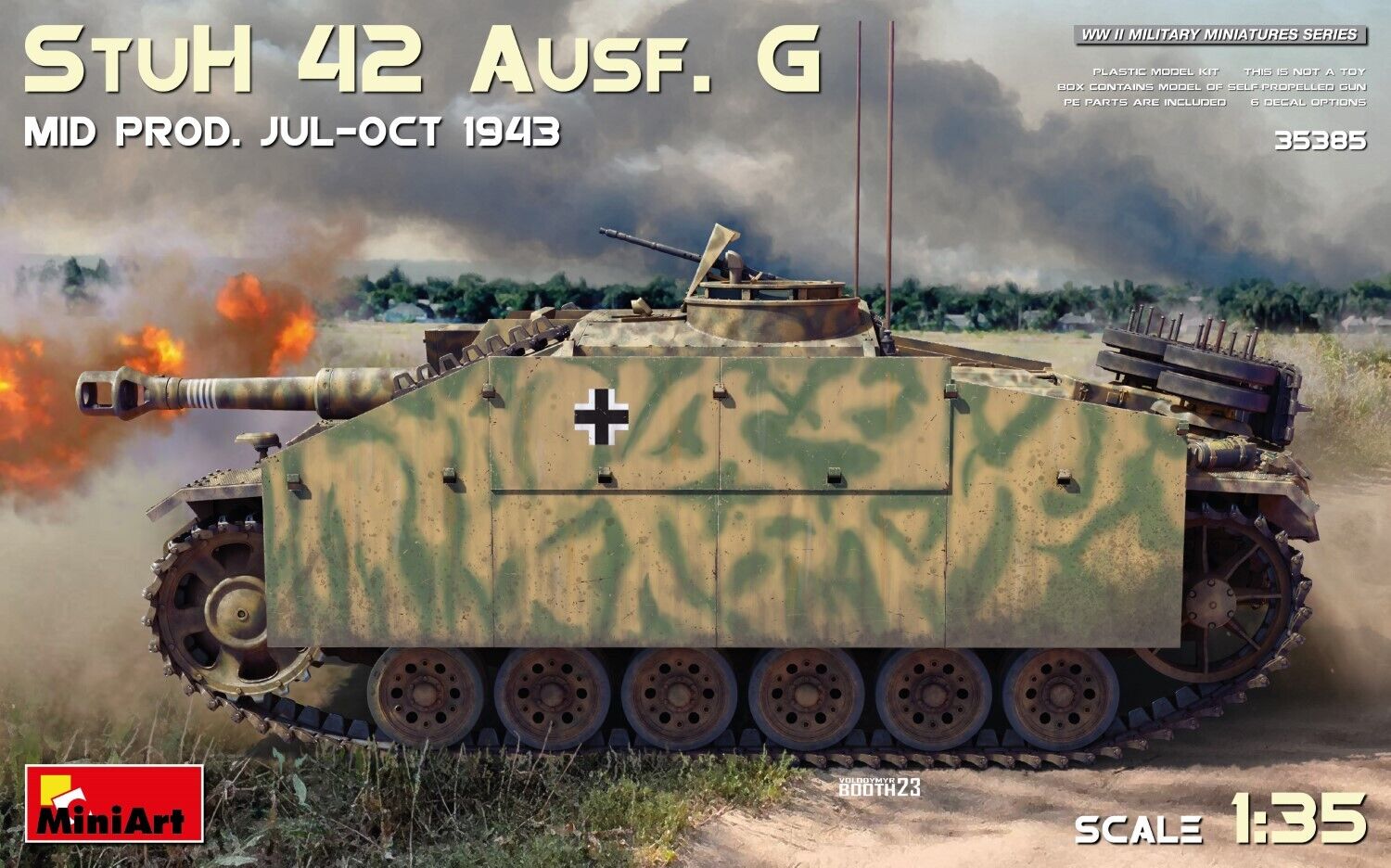 MiniArt 1/35 StuH 42 Ausf. G Mid Prod (Jul-Oct 1943) Plastic Model Kit
