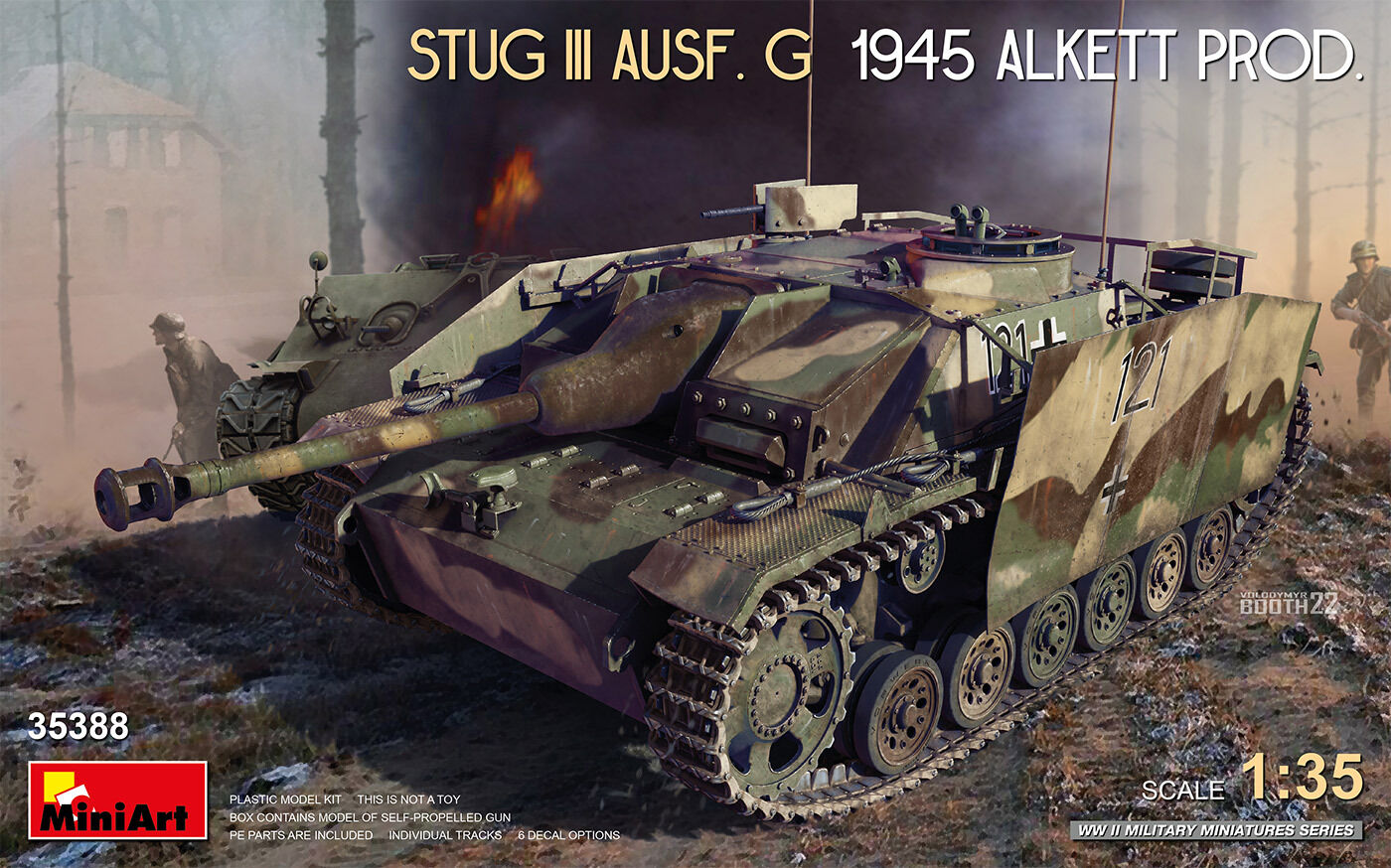 MiniArt 1/35 StuG III Ausf. G 1945 Alkett Prod. Plastic Model Kit