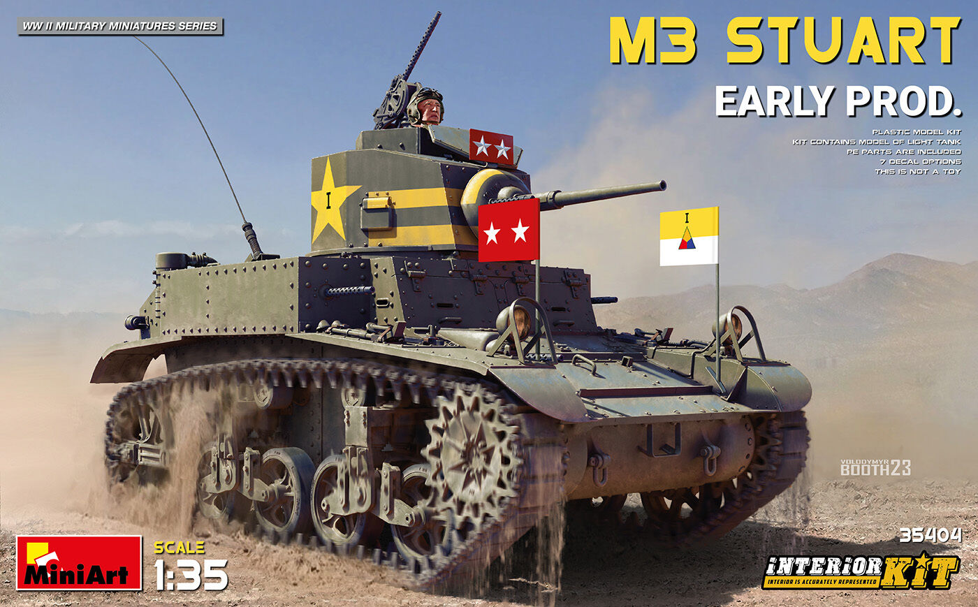 MiniArt 1/35 M3 Stuart Early Prod. Interior Kit Plastic Model Kit