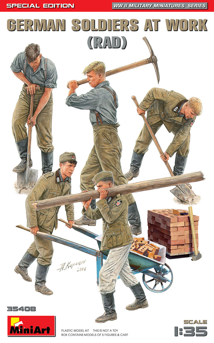 MiniArt 1/35 German Soldiers at Work (RAD) Special Edition Plastic Model Kit
