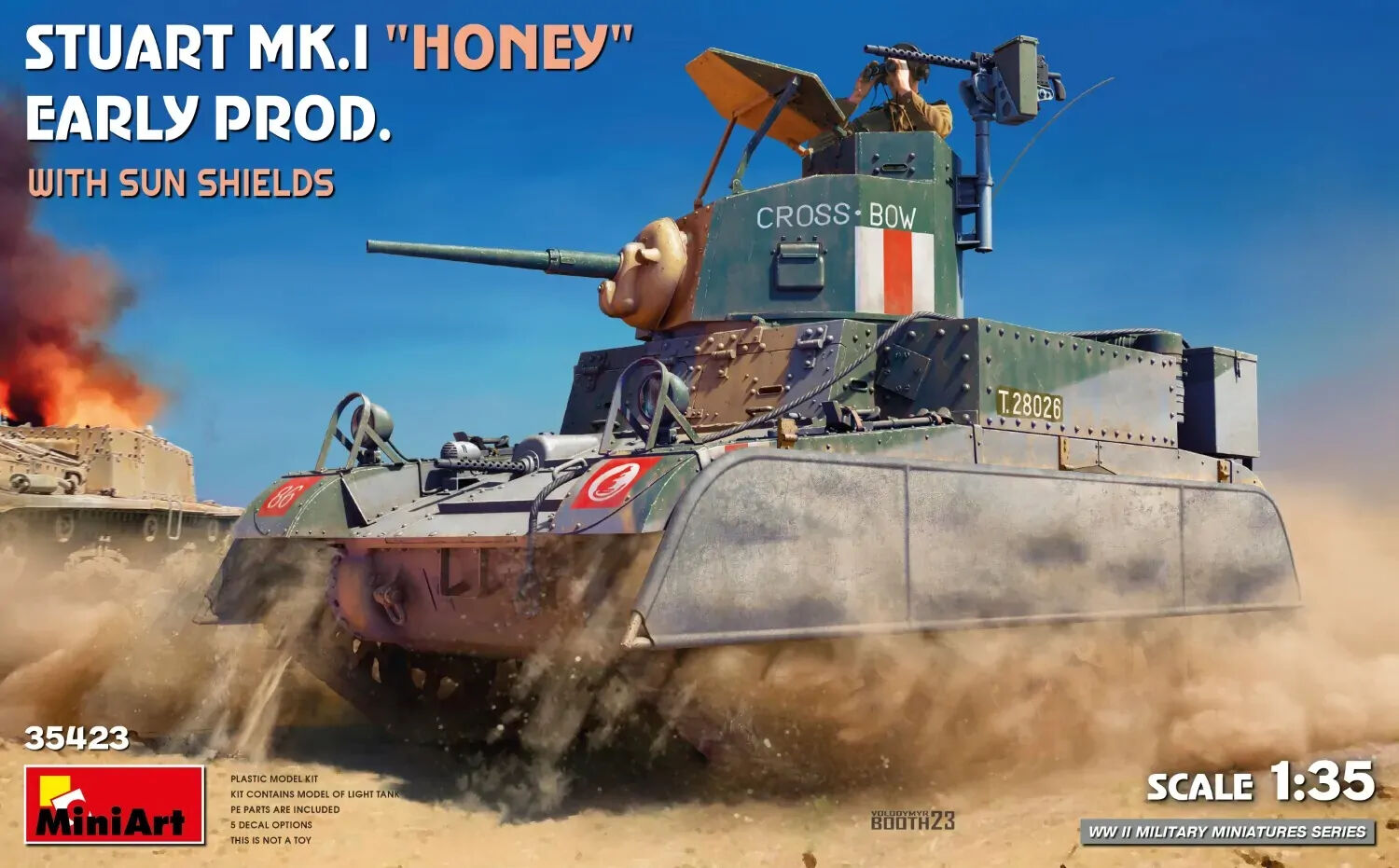 MiniArt 1/35 Stuart Mk.I Honey Early Prod. w/Sun Shields Plastic Model Kit *Aust Decals*