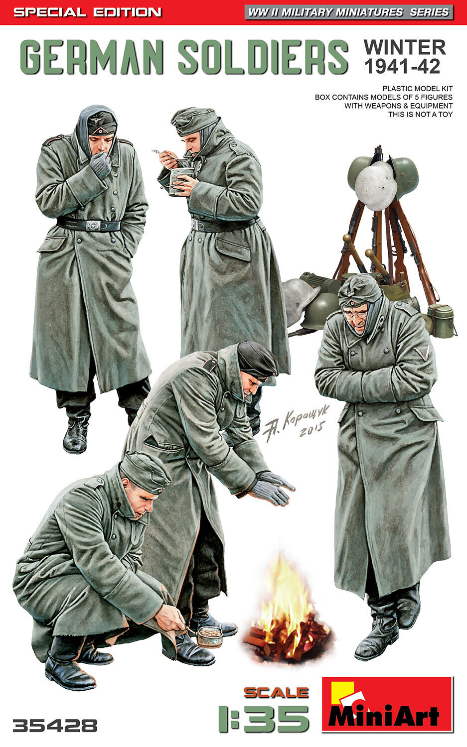 MiniArt 1/35 German Soldiers (Winter 1941-42) Special Edition Plastic Model Kit