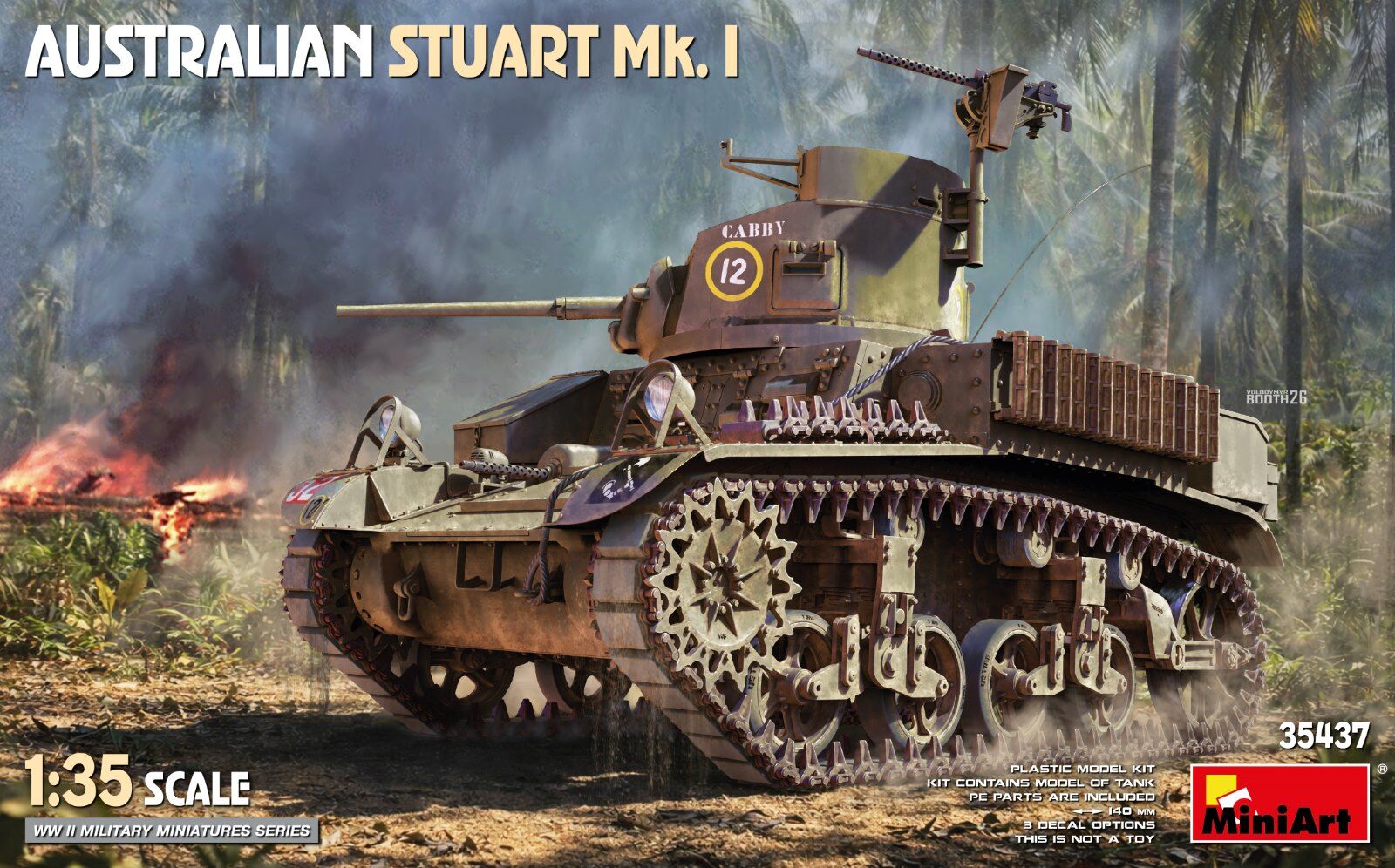 Miniart 1/35 Australian Stuart Mk.I Plastic Model Kit *Aust Decals*
