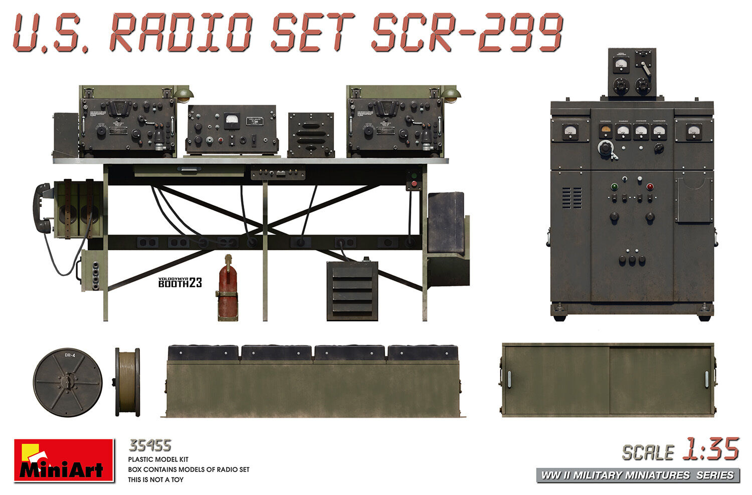 MiniArt 1/35 U.S. Radio Set SCR-299 Plastic Model Kit