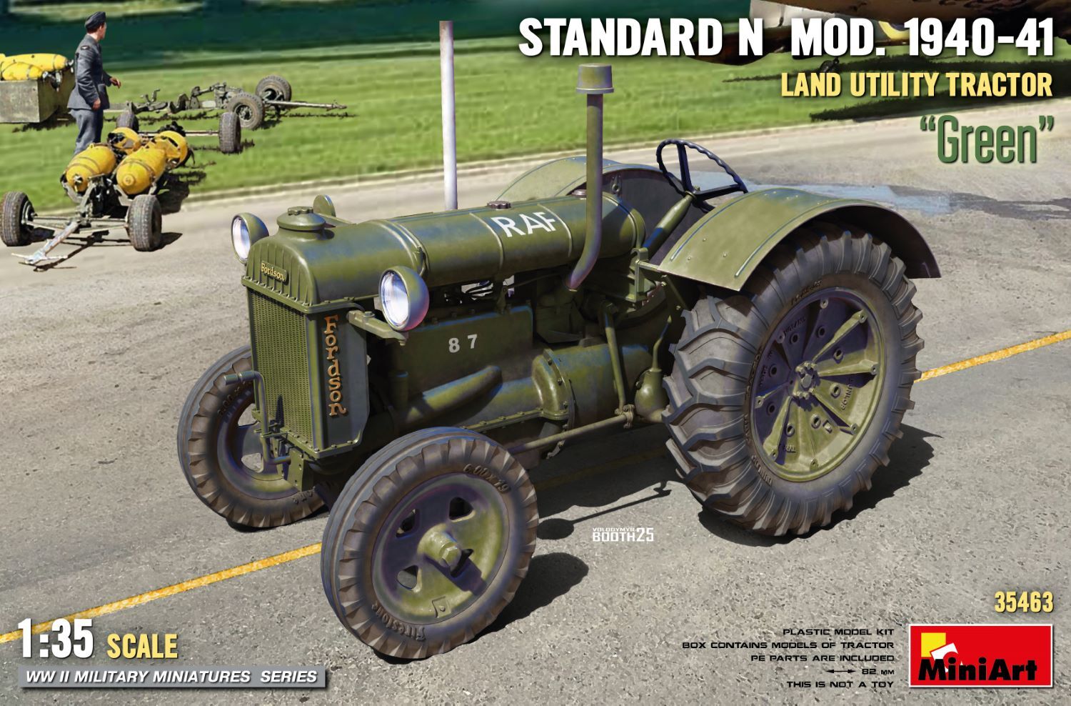 MiniArt 1/35 Land Utility Tractor Standard N Green€ Mod. 1940-41 Plastic Model Kit